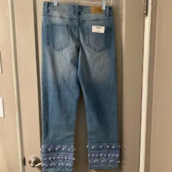 Carrelli Embroidered Beaded "Sarah Fit" Denim Jeans - Picture 2 of 3